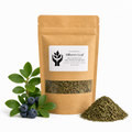 Present Body Co. Bilberry Leaf dried and cut leaf tea.