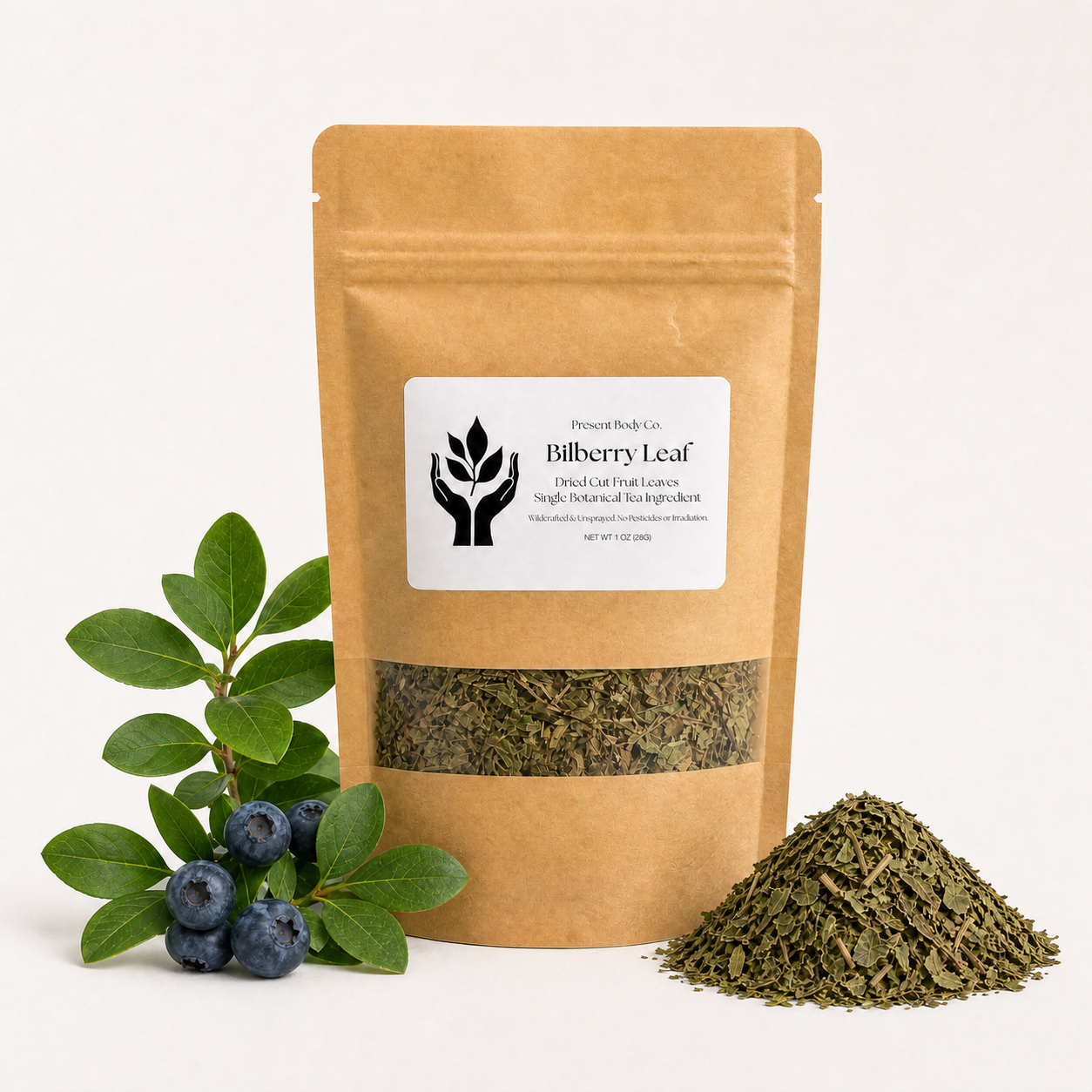 Bilberry Leaf | Dried & Cut Leaves | Fruit Leaf Tea