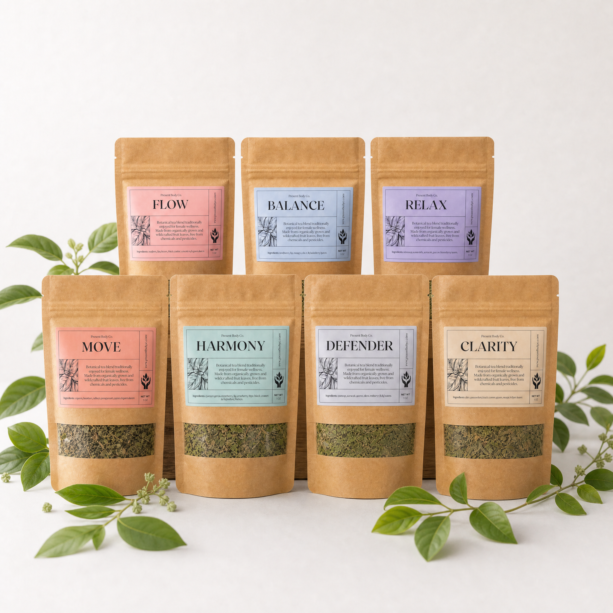 Fruit Leaf Tea Sampler | 7 Blend Herbal Tea Gift Set