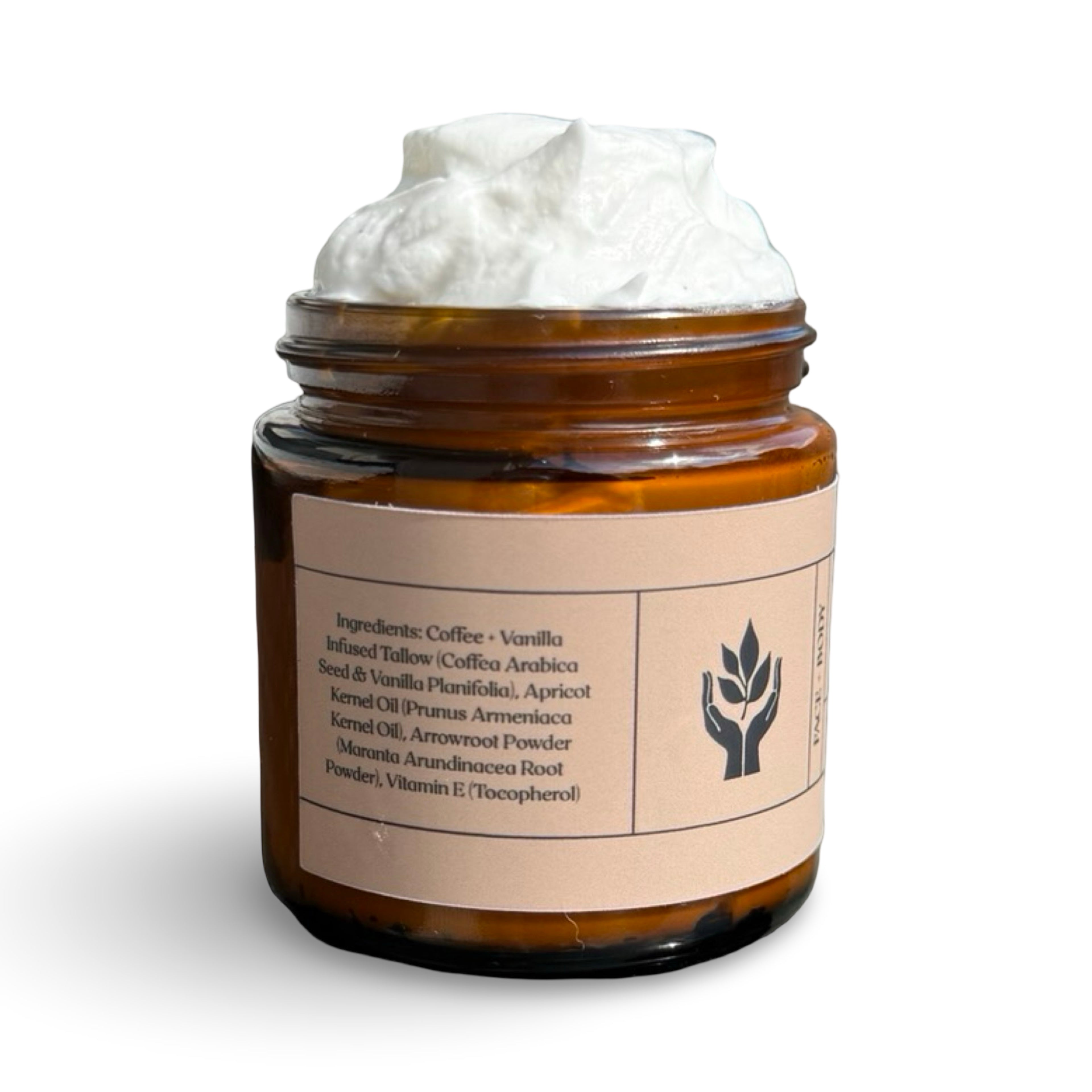 Coffee Vanilla Whipped Tallow Balm | Grass Fed Face & Body Moisturizer