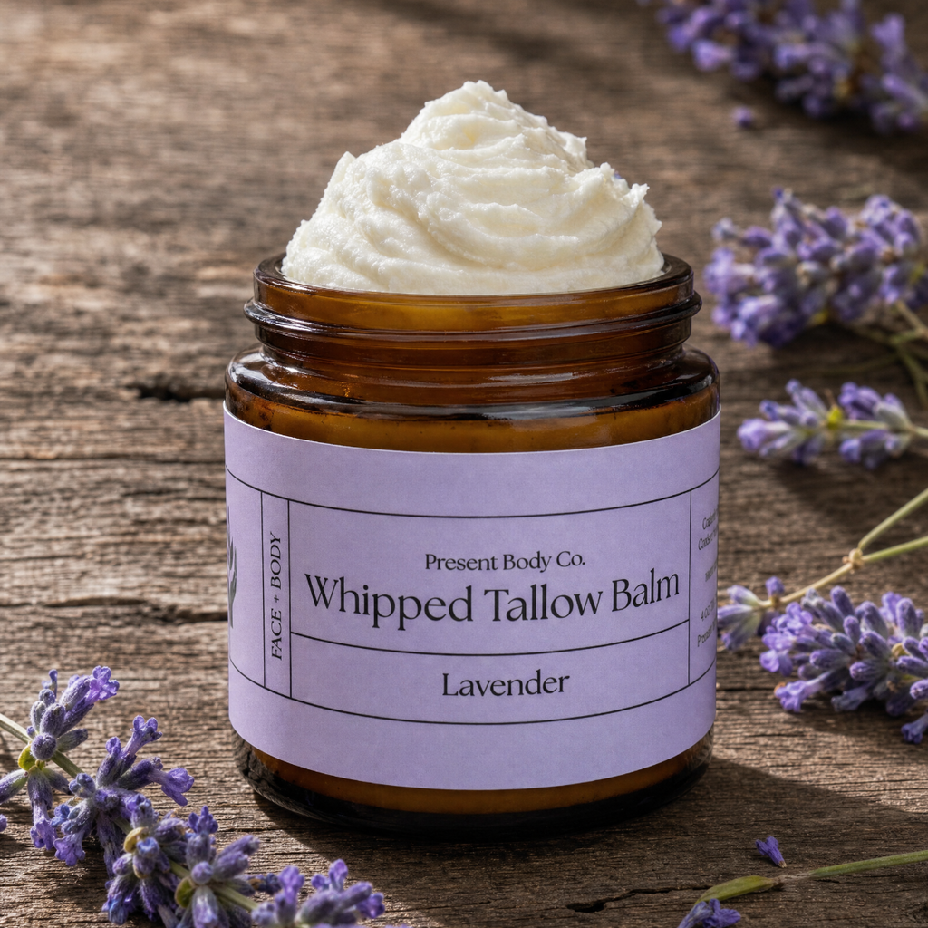 Lavender Whipped Tallow Balm | Grass Fed Body Moisturizer